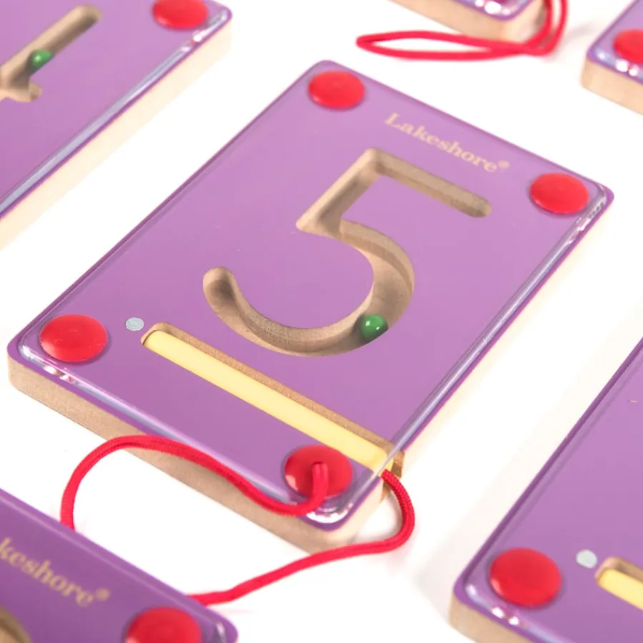 Wooden Magnetic Learning Numbers 0-9 Pre-Writing & Fine Motor Skills|Number & Place Value