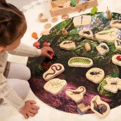 Outlet Wooden Minibeast Blocks Animals & Minibeasts