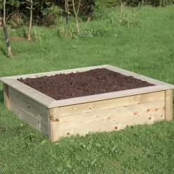 Online Wooden Mini Square Sandbox & Planter H310 x W1150 x D1150mm Outdoor Sand & Water|Trays & Tables