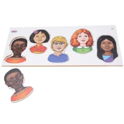 Hot Wooden Multicultural Jigsaw Puzzle 5pcs Shop The Full Range|Gross & Fine Motor Skills
