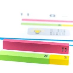 Clearance Wooden Number Rods with Work Cards 196pcs Number & Place Value|Addition & Subtraction