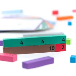 Clearance Wooden Number Rods with Work Cards 196pcs Number & Place Value|Addition & Subtraction