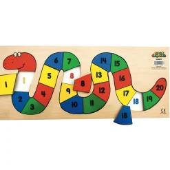 Outlet 1 - 20 Wooden Number Worm Puzzle Exploring Numbers|Counting & Counters