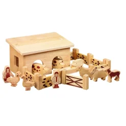 Best Wooden Pig and Sheep Small World Farm Barn Animals|Habitats
