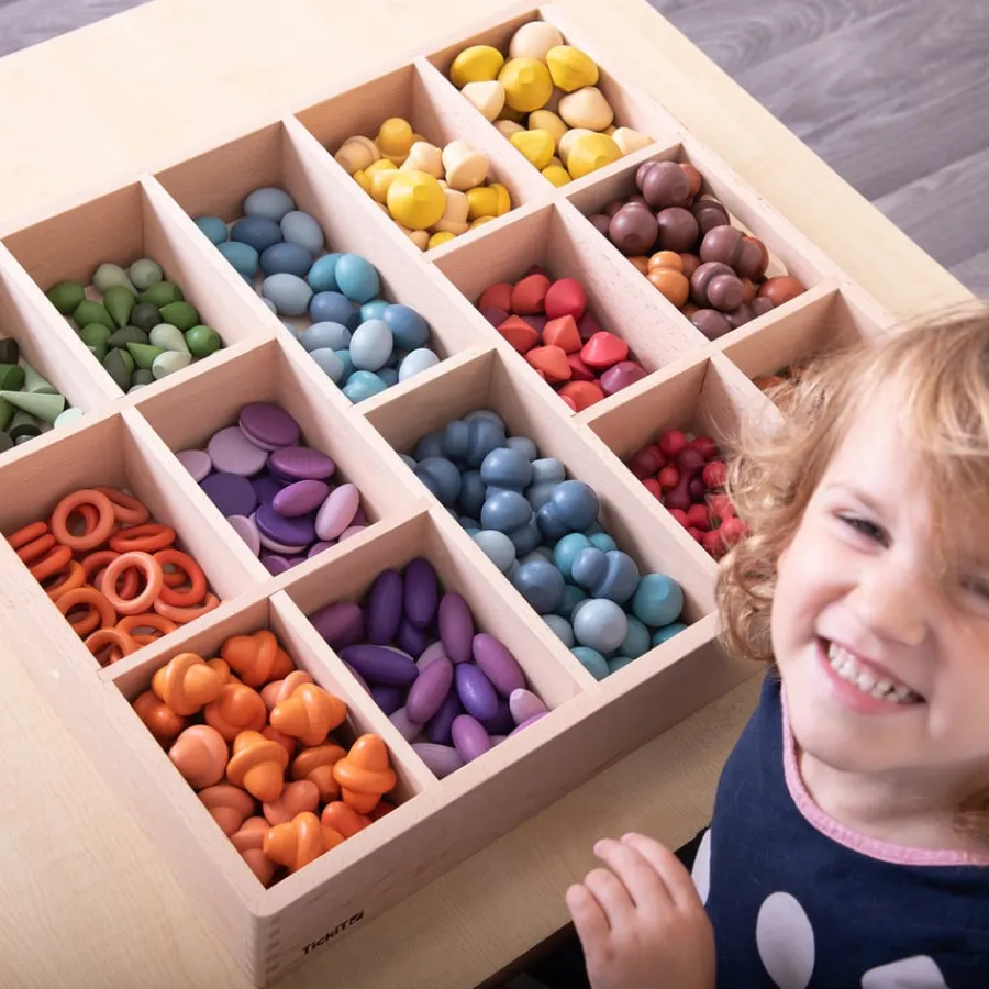 New Wooden Sorting Tray Loose Parts|Sorting & Classification