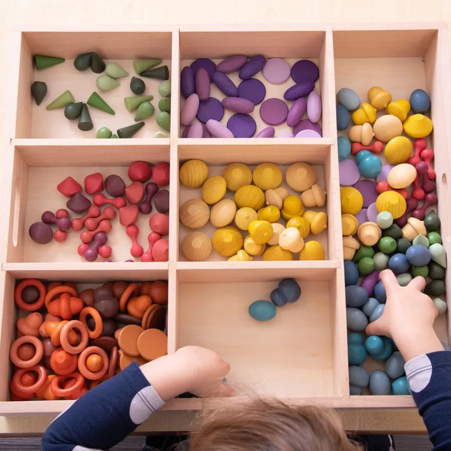 New Wooden Sorting Tray Loose Parts|Sorting & Classification