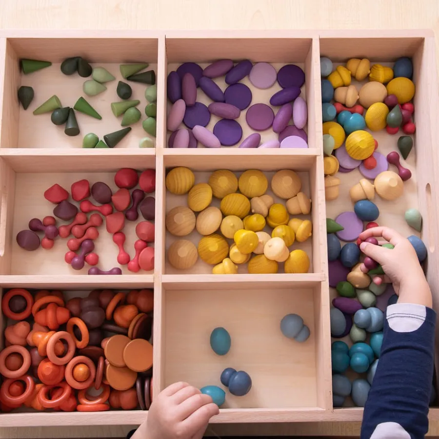 New Wooden Sorting Tray Loose Parts|Sorting & Classification