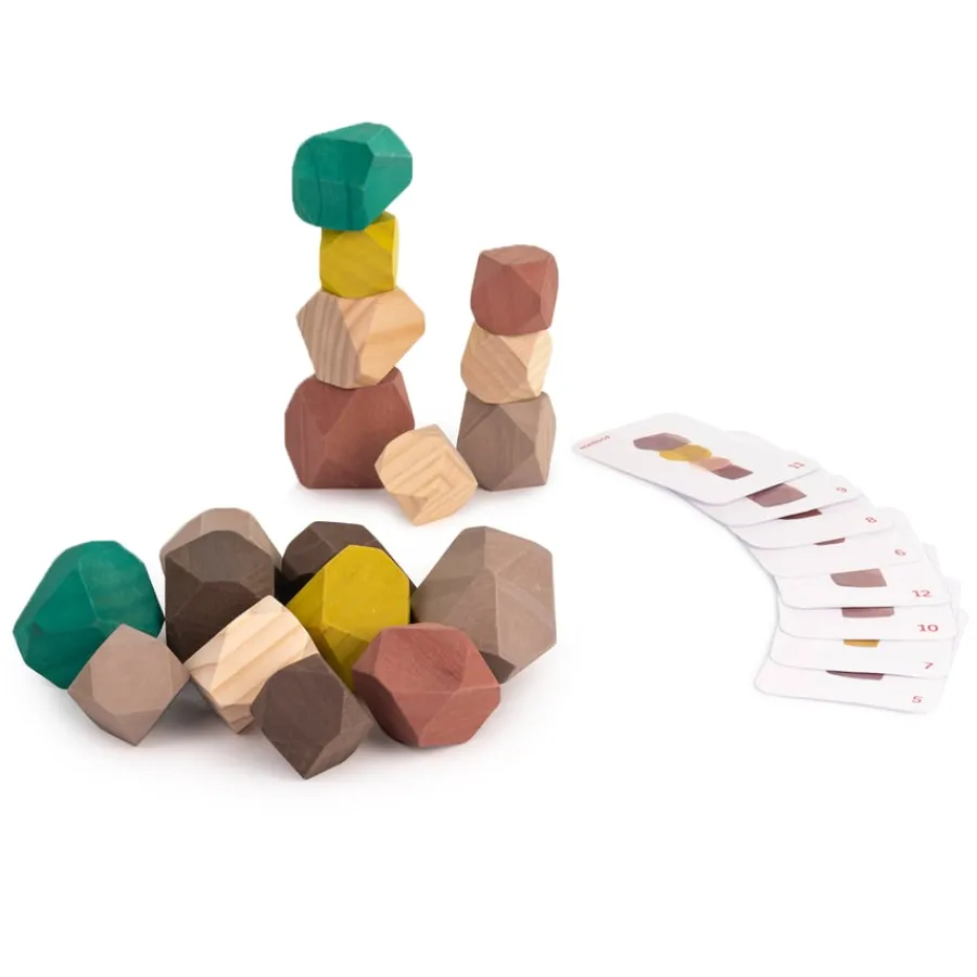 Online Wooden Stacking Building Boulders 18pk Woodworking