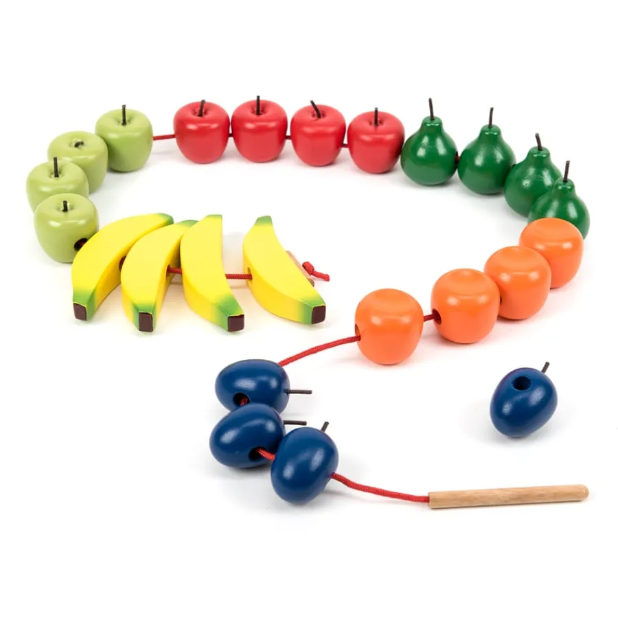Discount Wooden Threading and Lacing Fruit Shop The Full Range|Gross & Fine Motor Skills