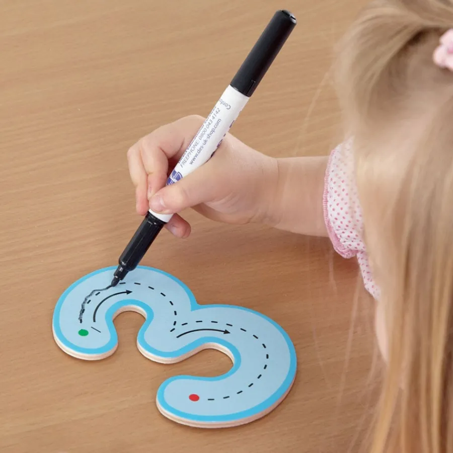Wooden Wipe Clean Number Formation Set 1-20 Exploring Numbers