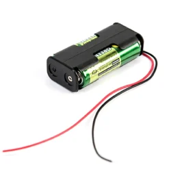 2 x AA Battery Holders with Leads Electricity|Science Essentials
