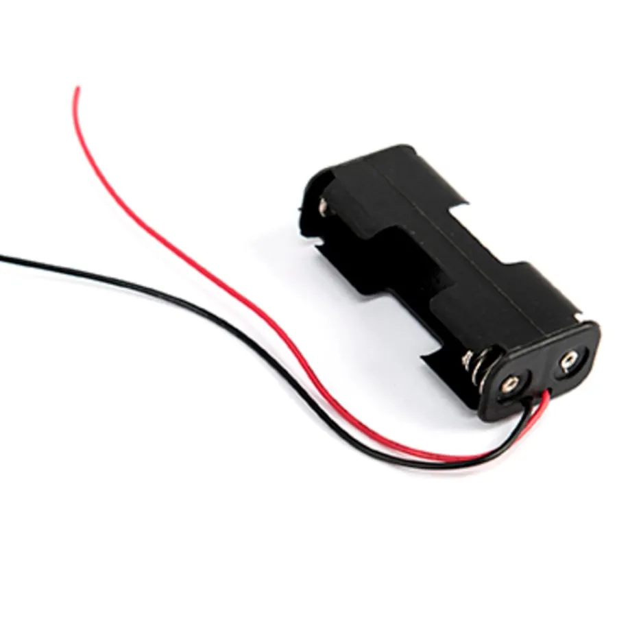 2 x AA Battery Holders with Leads Electricity|Science Essentials