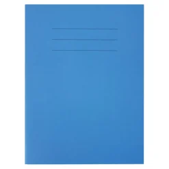 Best 9''x7'' Exercise Book 8mm Ruled Margin Blue 80pg pk 9 X 7 Lined Exercise Books|9" X 7"